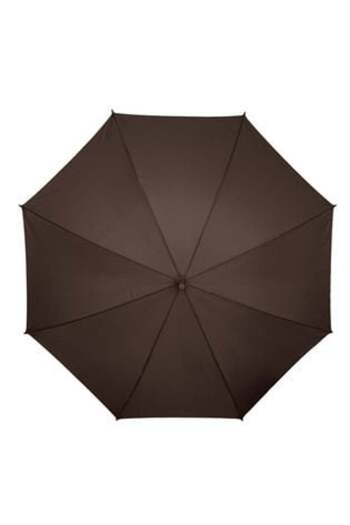 Silver Star Rain Umbrella Cane with Automatic Opening Taupe & Rubber Handle 89 cm