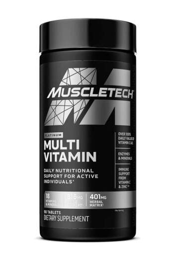 MUSCLETECH Platinum Multivitamin, 90 Tablets Packaging May Vary