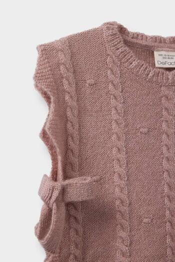 DeFacto Baby Girl Crew Neck Side Tie Knitwear Sweater (25 Au)