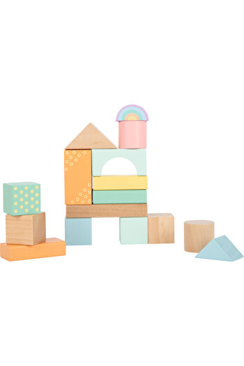 Small Foot Wooden building blocks, pastel colors