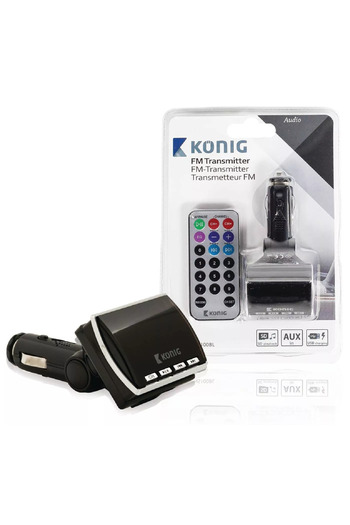 KONIGIN Konig FM transmitter black with remote control