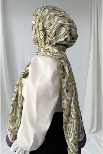 MODA Mineleşarp Geometric Patterned Soft Shawl