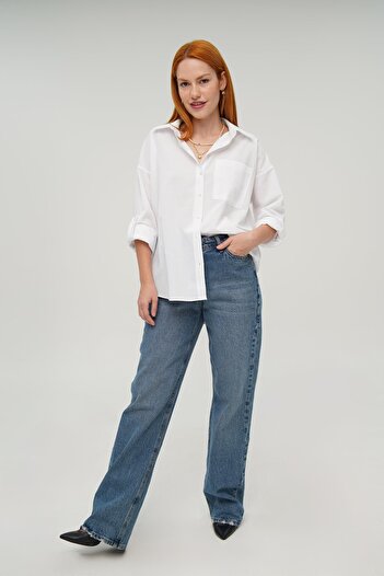 Kanonik Education    Single Pocket Ecru Shirt