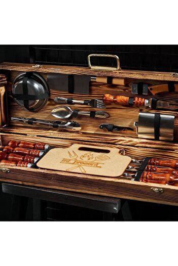 Lider Premium barbecue set, picnic, camping, fishing, 33 pieces in set