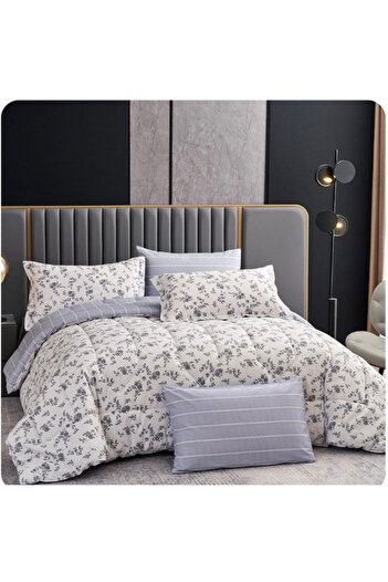 Un 4-piece printed summer comforter - luxurious, two-sided, high-quality cotton - 100% cotton