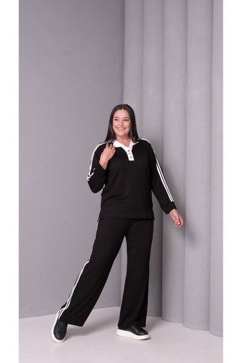 cto your style Women's Plus Size Casual Tracksuit Set with Pockets