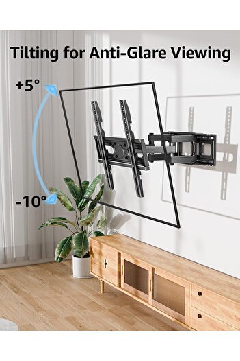 MOUNTUP TV Wall Mount for Most 32-65 inch Flat Screen/LED/4K TVs, TV Mount with Swivel and Tilt Articulating