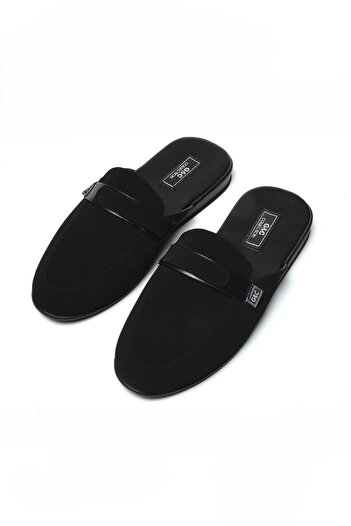 Alissa Ανδρικές παντόφλες με μαύρη σόλα Nubuck Q3W5K0CK