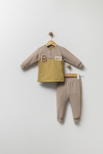 Bip Baby Embroidered Two-Thread Double Suit