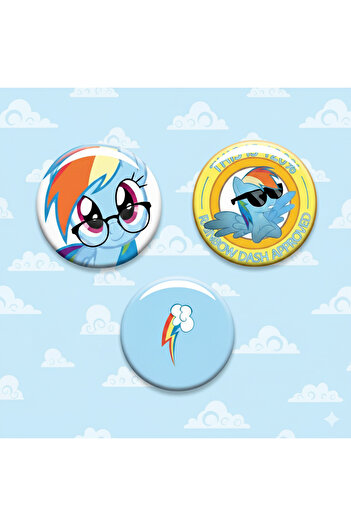 Fivy My Little Pony Rainbow Dash Rozet Seti 3 Adet