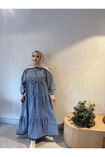 İLGEN TEKSTİL Kot elbise