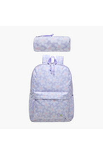 zmzm Floral Print Backpack with Adjustable Shoulder Straps, 17 Inches by Royal Sac - 43 x 33 x 16 cm