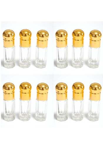genernic Empty Perfume Bottles for Refilling 12 Pieces Golden Dozen