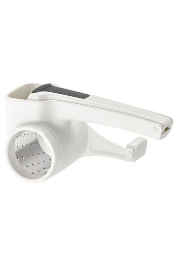 Hümasel Grater, White Color 17 cm 2-Piece Rotary Grater Attachment Stainless Steel