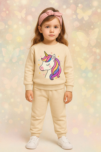 bebekpare Girl's Top and Bottom Set (Non-Shardon Fabric) 100% Cotton