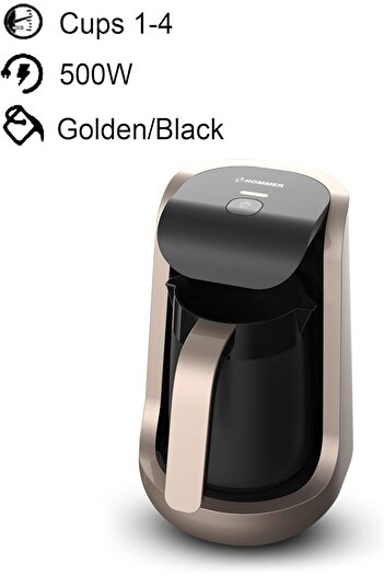 Homer Turkish Coffee Maker by Homer, Golden Color, HSA241-03,ماكينة صنع القهوة التركية