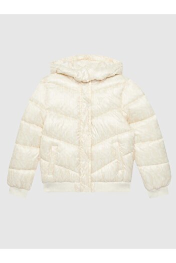 Guess Padded Hooded Long Sleeve Jacket