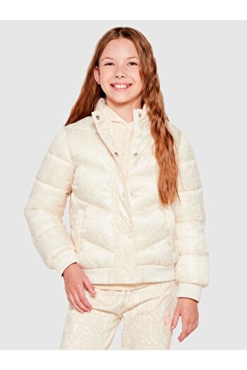 Guess Padded Hooded Long Sleeve Jacket