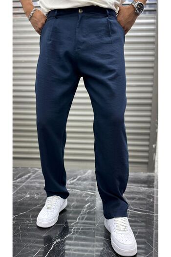 ferywear Pleated Baggy Fit Fabric Trousers