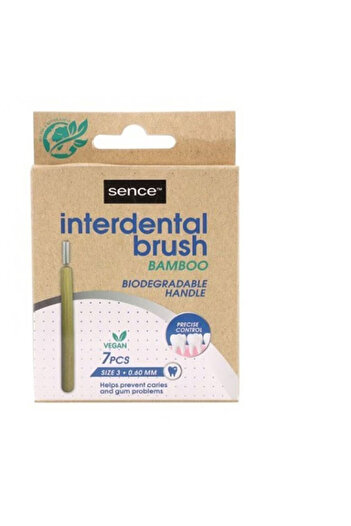 SENCE Sence interdental brushes, set of 7 units, biodegradable, bamboo