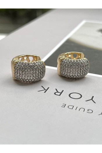 Twinssis Accessories Zircon Stone Hoop Earrings