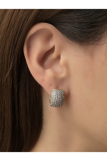 Twinssis Accessories Zircon Stone Hoop Earrings