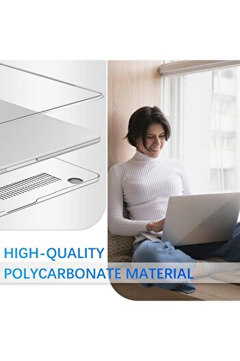 Dexmon MacBook Air 13 Inch M1 A2337 A1932 and A2179 Compatible Transparent Full Protective Case Cover