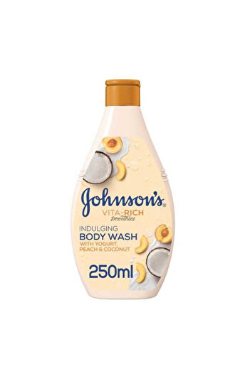 Johnson Johnson's Body Wash 250ml Vita Rich Milk, Peach & Coconut