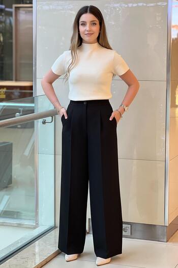 sentez giyim Sentez Palazzo Wide Leg Trousers