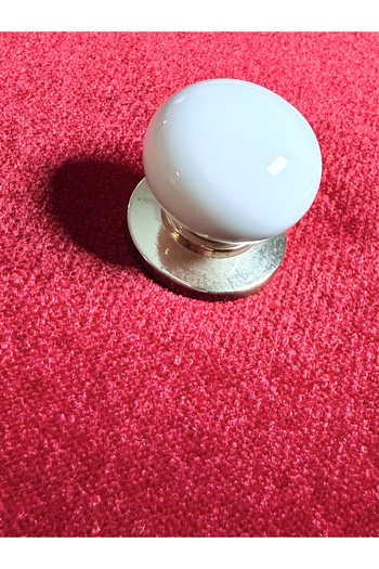Özen Metal Mia S760.01 Gold Porcelain Knob Handle
