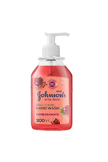 Johnson Johnson's Hand Wash 300ml Vita-Rich Pomegranate