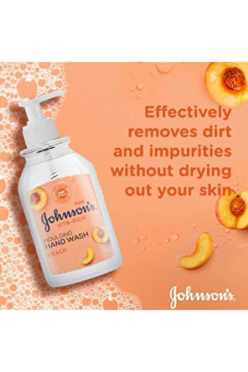 Johnson Johnson's Hand Wash 300ml Vita-Rich with Peach Extract