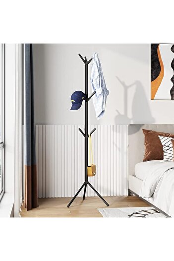 HALAYAYA hope Metal Standing Hat Rack Coat Hanger, Coat Rack Freestanding Clothing Rack for Bag Hat Jacke