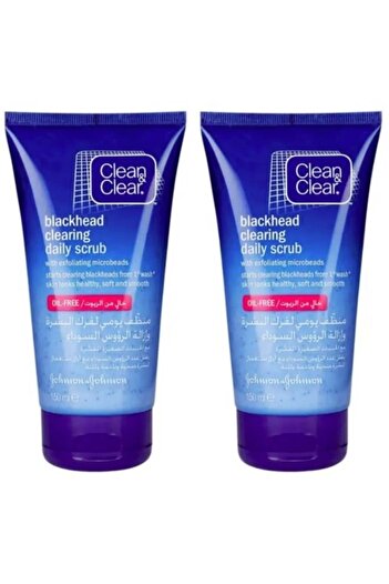 Clean & Clear Two pieces of daily cleanser to scrub the skin and remove blackheads, 150 ml