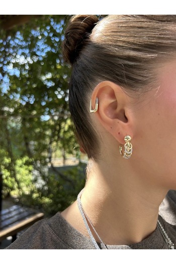 Finery by Nerrs Ring Detail Design Earrings