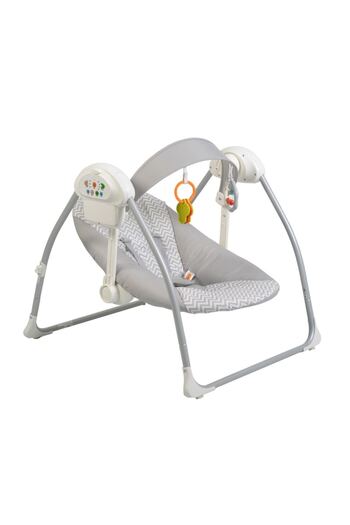 NOVOKIDS Baby Swing with Plug Connection Party Swing, Multifunctional, Foldable, 3 Swing Speeds, Was