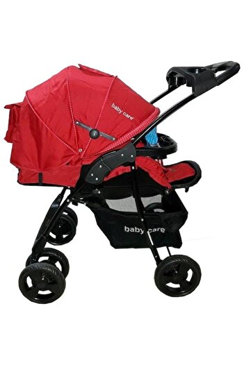 Baby Care ™ M203 2-in-1 Baby Stroller with Rocker, Adjustable Backrest, Bassinet, Metal Frame, Foot