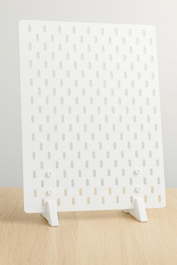 TechnoLoby Skadis Pegboard Çok Amaçlı Pano için STAND beyaz (SADECE STAND 15x15 cm)