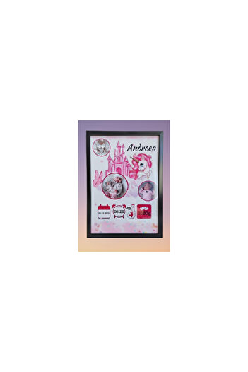 CrisPrint Photo frame for newborn baby girl