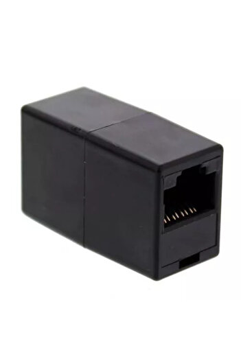 Well RJ45 8P8C modular coupler black