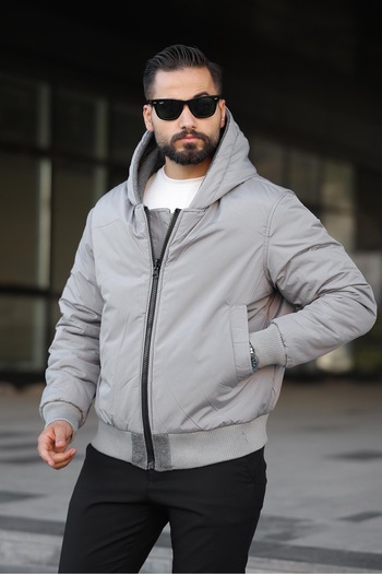 MİS MODA Men's Reversible Wearable Winter Coat