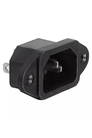 OEM Panel mount PC male AC plug 10A 250V