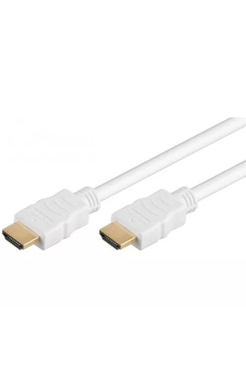 goobay Cable Hdmi 2m v1.4 white Ethernet 3D