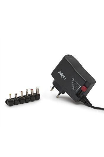 DELIGHT Universal power adapter 1000mA 3V 4.5V 5V 6V 9V 12V DC 55056A