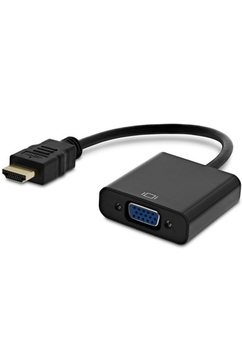 OEM HDMI to VGA female converter cable 1920x1080p black