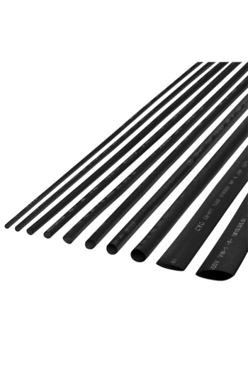 Rebel Heat shrink tube 5mm/0.5m black 1pc NAR0248.1-0.5