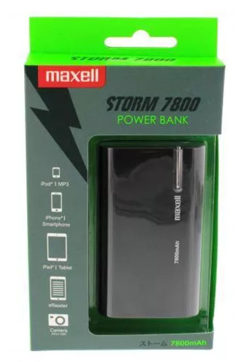 Maxell External battery PowerBank 7800mAh black