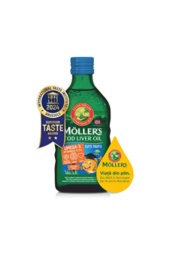Möller's Cod liver oil with Tutti Frutti flavor for children, 250 ml, Moller's