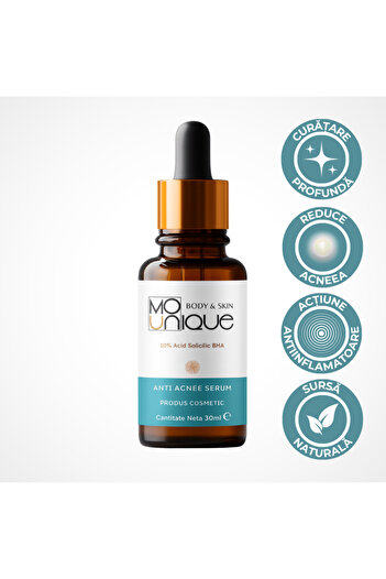 Mounique Anti Acne Serum with 10% Salicylic Acid BHA - 30 ml