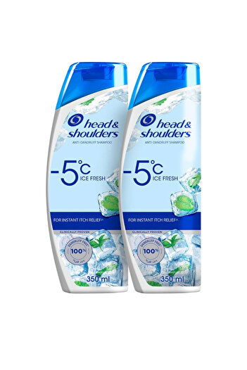 Head&Shoulders Head & Shoulders Sub-Zero Freshness Anti-Dandruff Shampoo for All Hair Types, 350ml+350ml